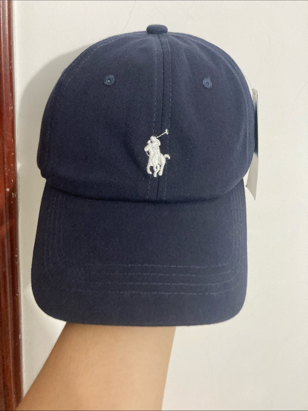 Polo by Ralph Lauren Navy Cap with White Polo Pony Embroidery